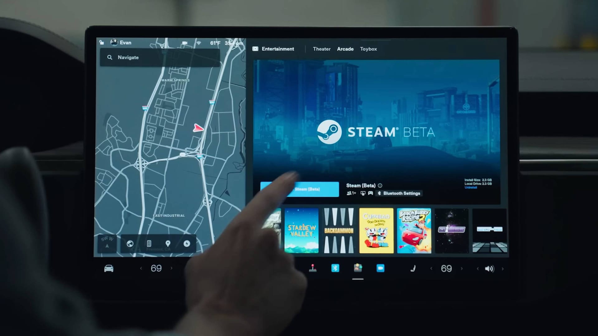 Tesla Cars Now Officially Have Steam Integration