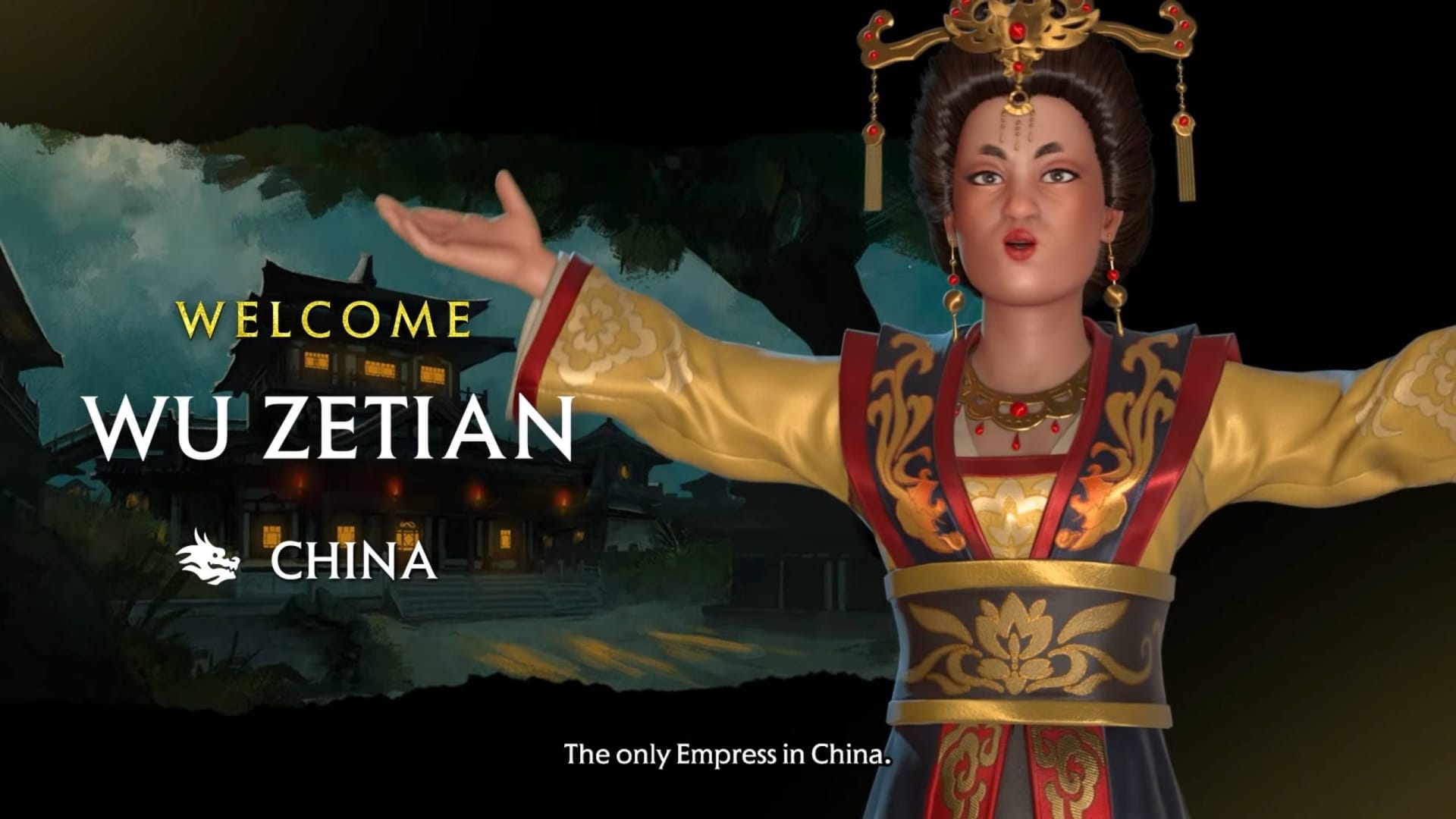 सभ्यता VI ने चीन पैक के शासक वू ज़ेटियन को प्रकट किया