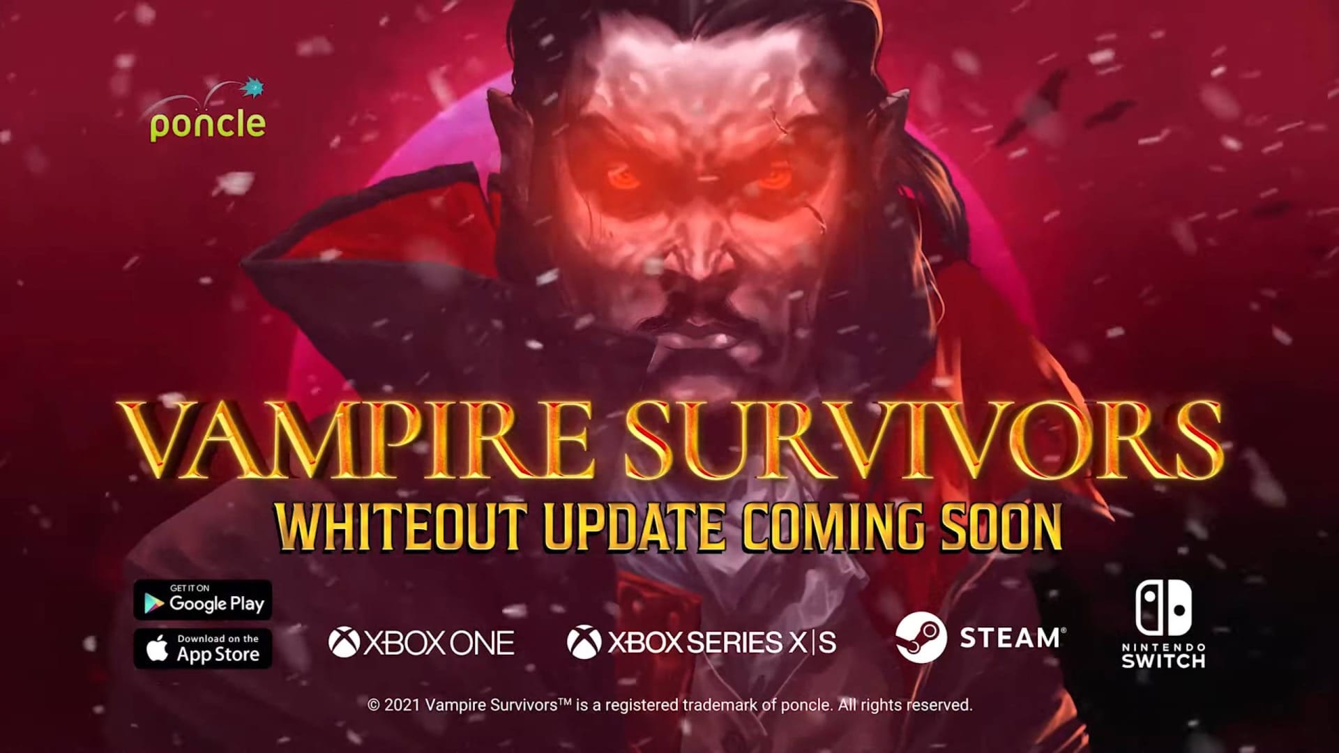 Vampire Survivors Releases Free Christmas-Inspired Whiteout Update
