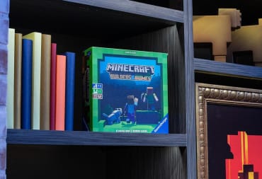 Minecraft Builders & Biomes on a shelf