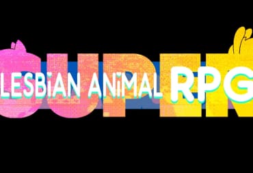 The logo for Super Lesbian Animal RPG