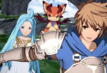 close up of Gran, Lyria and a small flying lizard