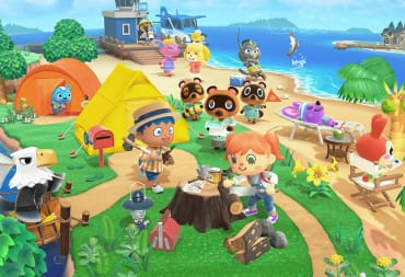 A group of villagers and animal residents in Animal Crossing: New Horizons