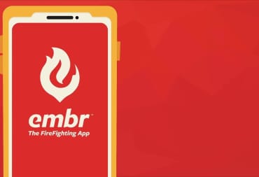 The logo for Embr, the in-game firefighting app