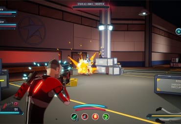 An in-game screenshot of sci-fi parody game Minimal Affect