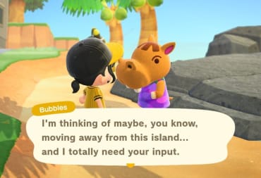 How To Get Rid of Villagers in Animal Crossing: New Horizons Bubbles leaving cover