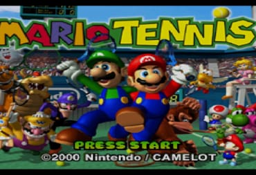 Mario Tennis title screen