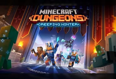 Minecraft Dungeons Creeping Winter DLC cover