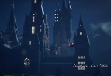 A shot of Hogwarts in the Hogwarts Legacy trailer.
