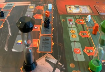 A view of the board game Pendulum