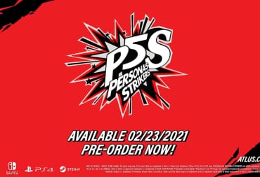 A leaked image from a now-deleted Persona 5 Strikers trailer showing the release date
