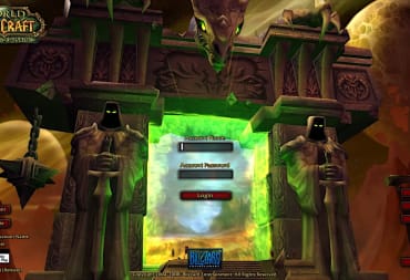 The World of Warcraft: Burning Crusade title screen