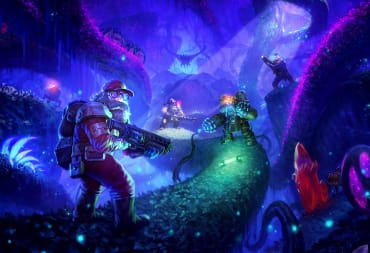 Official artwork for the new Deep Rock Galactic update New Frontiers