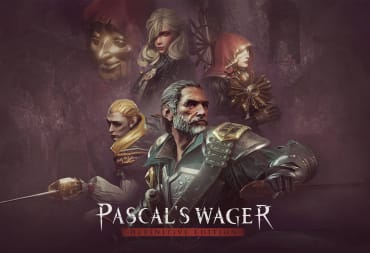 Artwork depicting the main characters in Pascal's Wager Definitive Edition