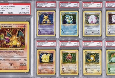 A selection of the highly valuable Pokemon trading cards that were recently sold.