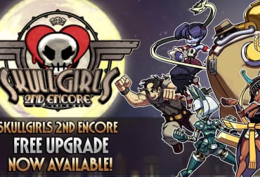 The banner announcing all previous Skullgirls DLC will be free to all players