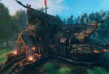A house in Valheim designed to look like the longhouse from For Honor.