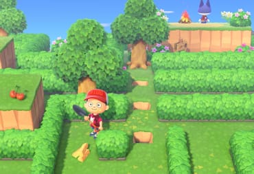 A villager touring an island in the new Animal Crossing: New Horizons update