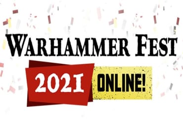 A Banner announcing Warhammer Fest 2021 Online