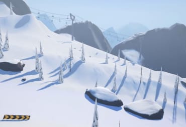 Mountain slopes in Carve Snowboarding on Oculus Quest 