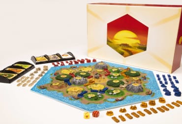 A closer look at the pieces for Catan 3D Edition