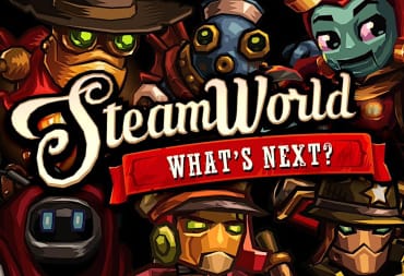 A banner featuring characters from the SteamWorld franchise and the legend "What's Next?"