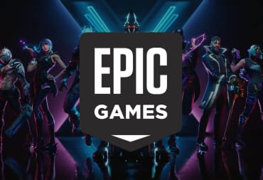 The Epic Games logo superimposed over a season teaser for Fortnite