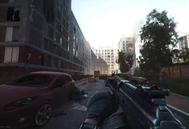 A player roaming the streets in Escape from Tarkov