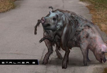 A mutated pig from concept art from the original version of STALKER 2.