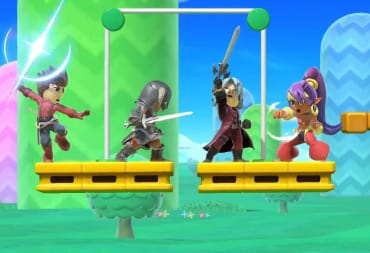 The Skyrim, Devil May Cry, Shantae, and Tales of Symphonia Mii costumes in Super Smash Bros Ultimate