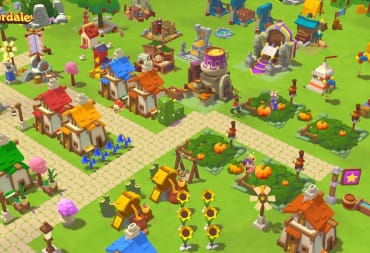 A busy village in the new Supercell game Everdale