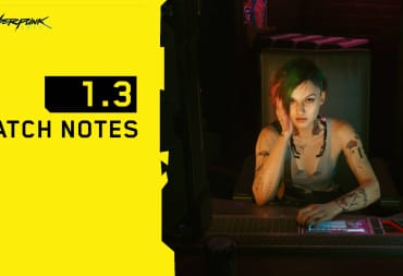 Cyberpunk 2077 1.3 update patch notes cover