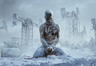 A corpse with the word "LIAR" daubed across it in the Frostpunk 2 announcement trailer