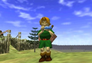 A screenshot from The Legend of Zelda: Ocarina of Time.