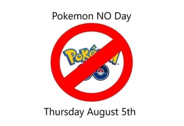 Pokemon NO day sign.