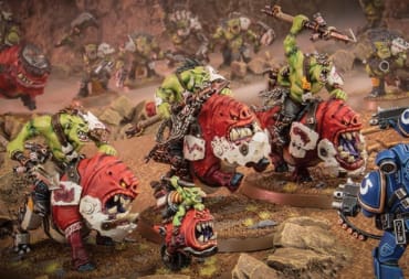 An army of Beast Snagga Orks from Warhammer 40,000
