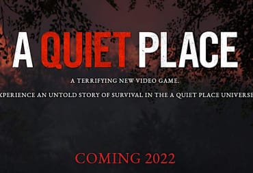 The announcement banner for the new A Quiet Place game