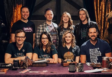 The crew of Critical Role in a group shot.