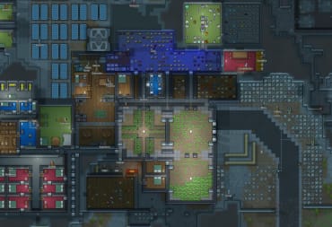 A colony bustling away in RimWorld