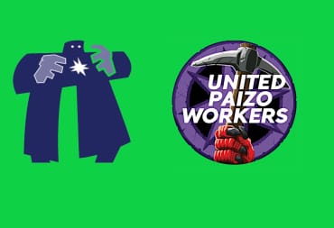The Paizo and United Paizo Workers Logos together