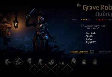 The character profile of the Grave Robber in Darkest Dungeon 2