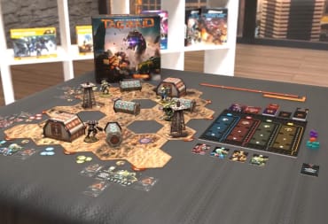 The board set up for Infinity Deathmatch: TAG Raid