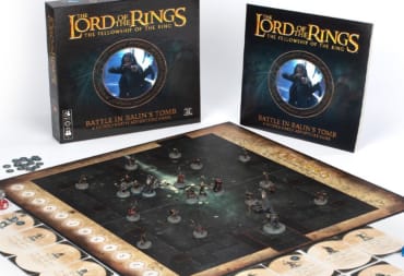 The board set up for Lord of the Rings Battle in Balin's Tomb