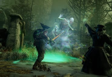 Two players fighting a ghost in New World, or maybe Amazon vanquishing the specter of the gold dupe exploit