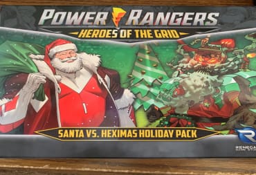 The box art for the Santa Holiday Pack for Power Rangers: Heroes of the Grid
