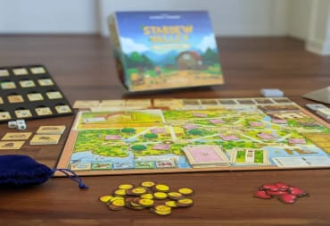 the board set up for the Stardew Valley board game
