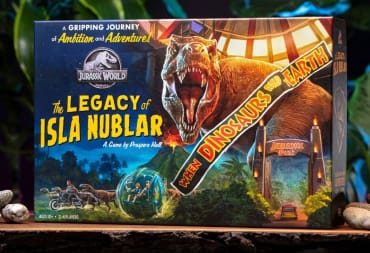The box art for the Jurassic World Board Game