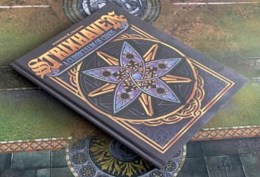 A photo of the hardcover copy of Strixhaven: A Curriculum of Chaos