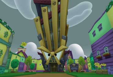 A Sellbot Field Office as seen in the Cog-Tastrophe in Kaboomberg trailer for Toontown Rewritten