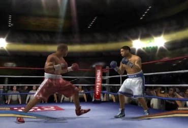 A screenshot of Fight Night Round 2, which made use of a SNES emulator in the GameCube version.